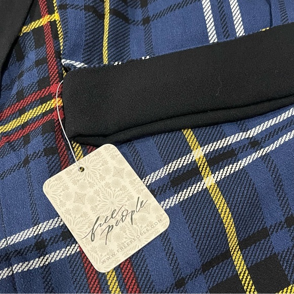Free People Wild Nights Plaid Duster S NWT - Picture 6 of 9
